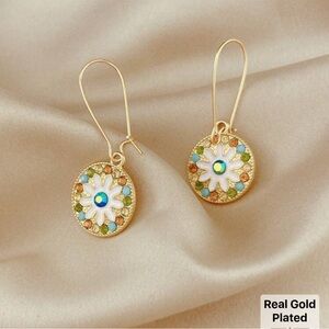 5/$25 Gold Plated Floral Earrings